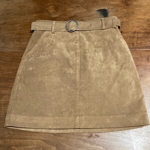 Hollister faux suede mini skirt XS